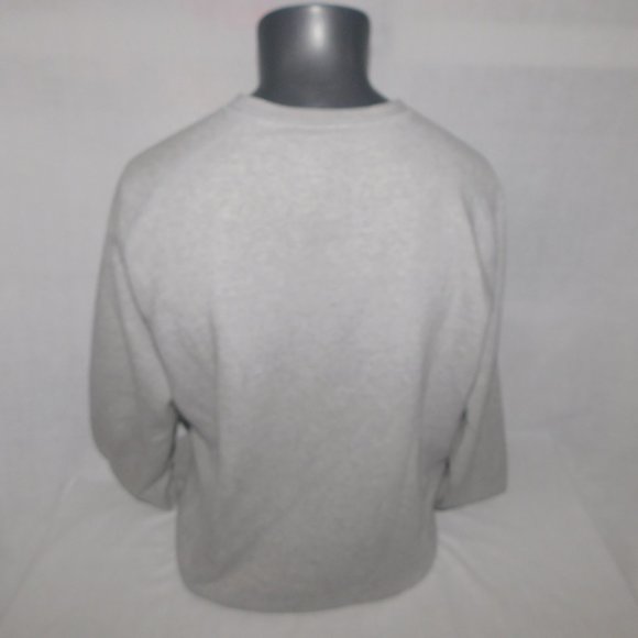 Champion Mens L Gray Logo Spellout Crewneck Sweatshirt Activewear Gym Athleisure - Picture 10 of 12